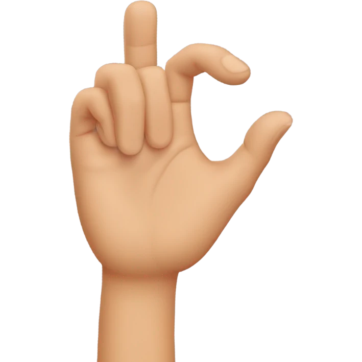 Hand showing by fingers letters “d” and “b” emoji