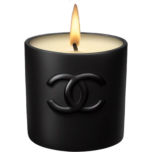 Chanel black candle emoji