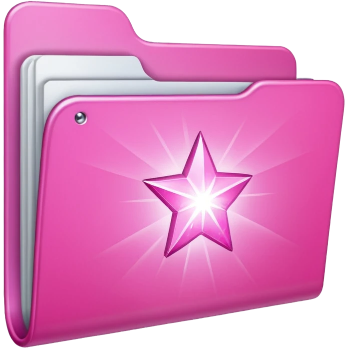  folder light sparkles pink plain emoji
