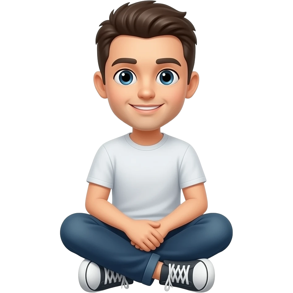 legs cross standing emoji