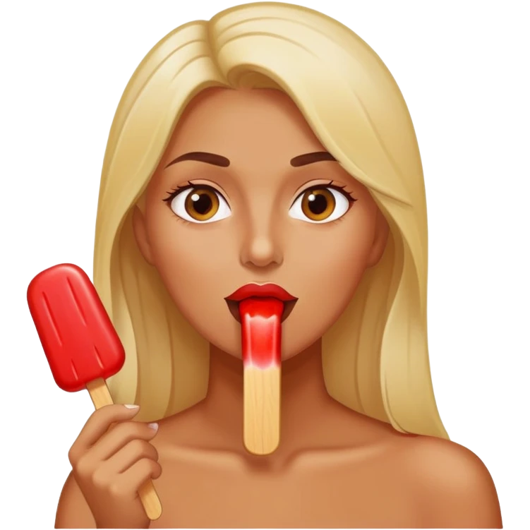 wife sucking popsicle emoji
