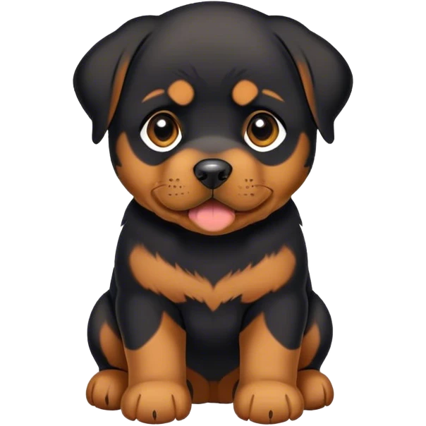 Rottweiler puppy emoji