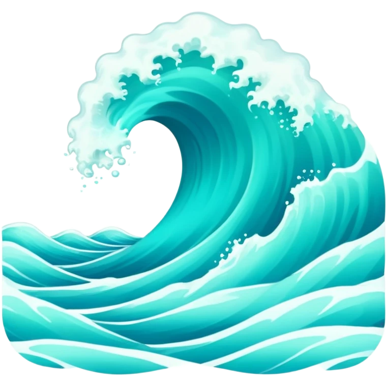Ocean wave with Ukrainian text "Хвиля" emoji