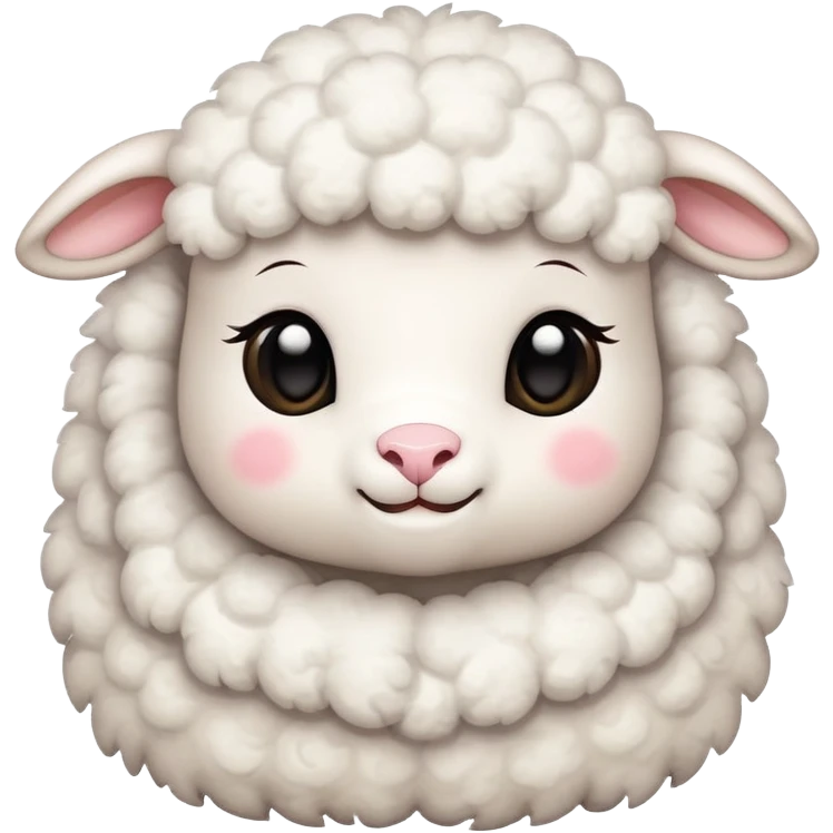 Little Lamb with many love emoji around  emoji