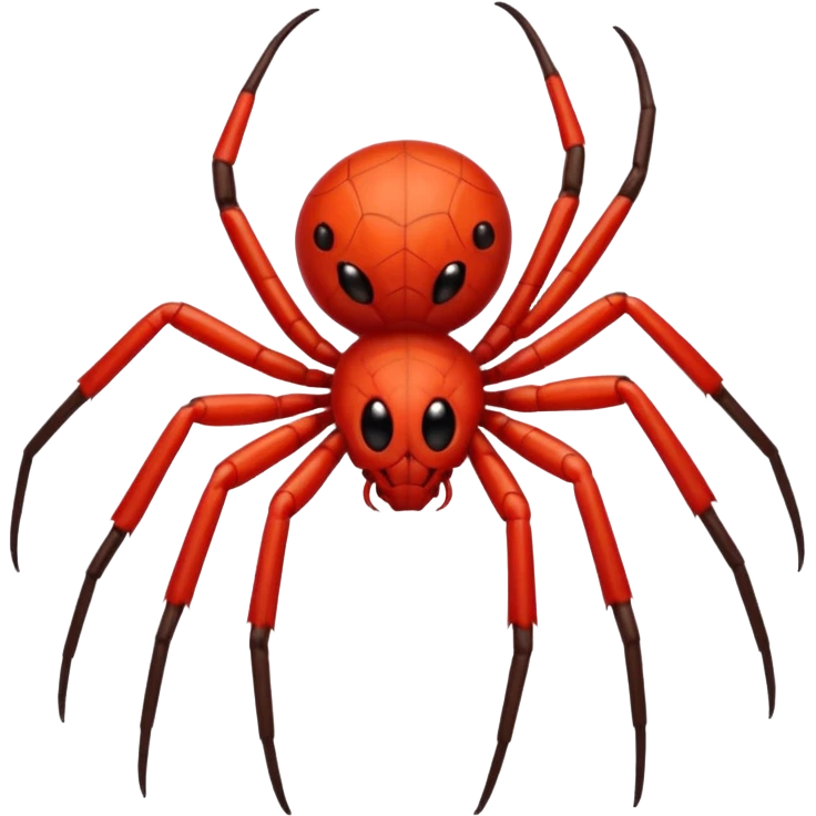 The red thread  weaver spider emoji
