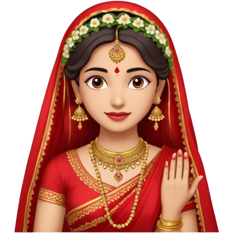 Indian bride bright skin emoji