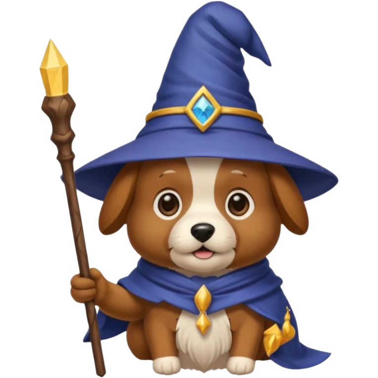 Dog wizard emoji