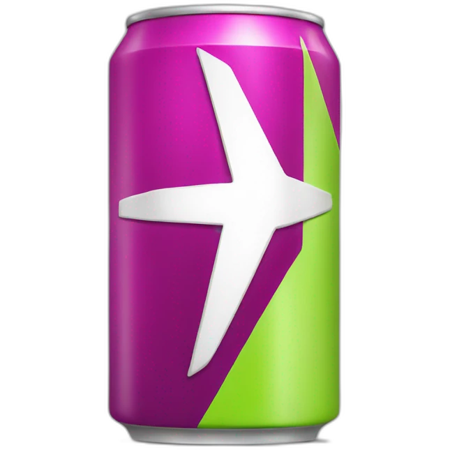 Energy drink with flash symbol  emoji