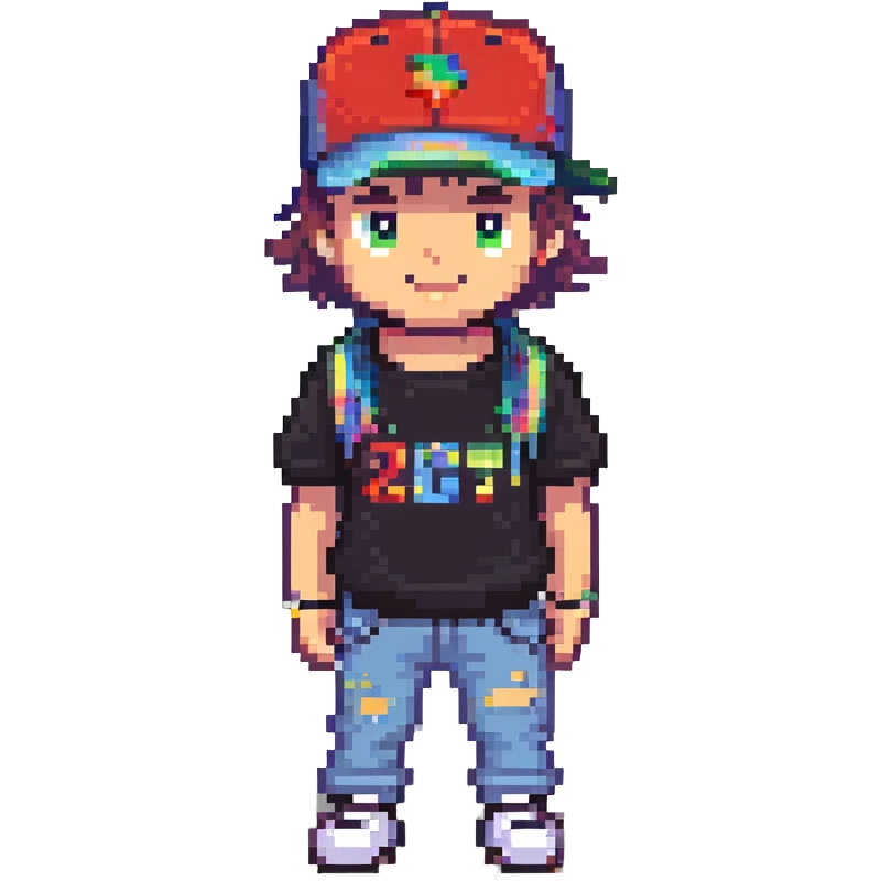 sad party guy with a snapback hat emoji