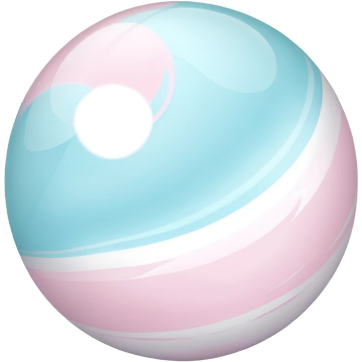 Pastel white divine marble ball emoji