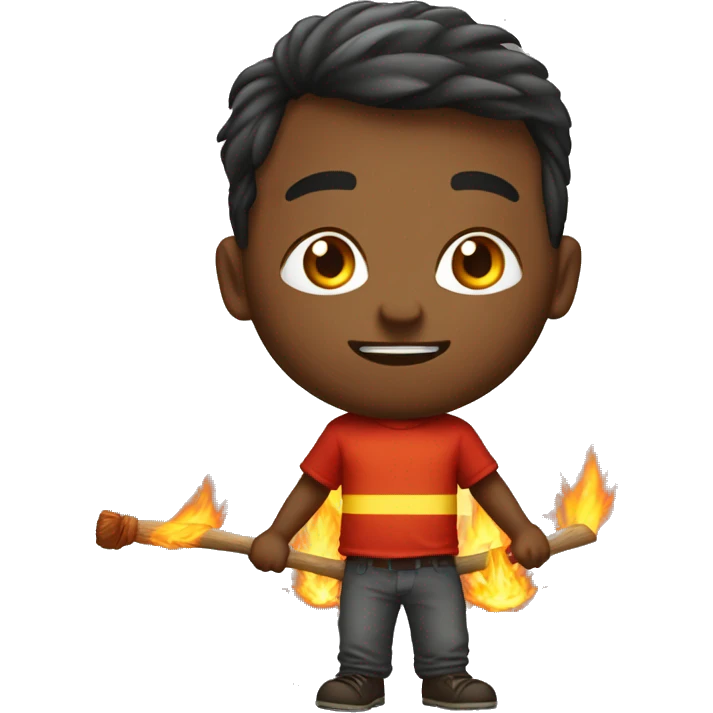 Balança com fogo encima emoji