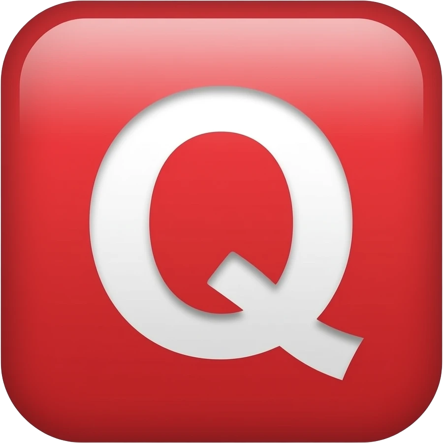 Letter O on red square emoji