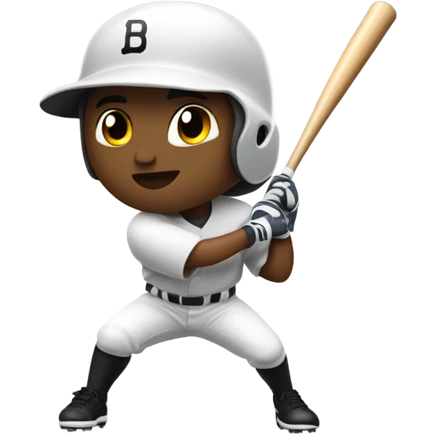 Baseball player hitting emoji