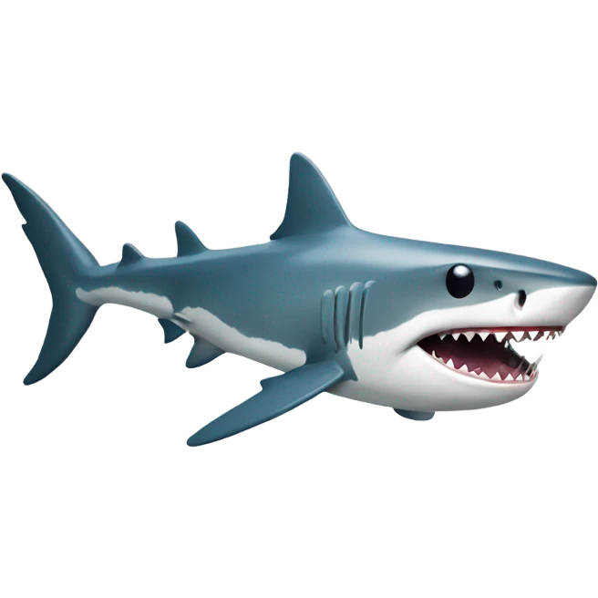 Shark swimming to the bank with sunglasses on emoji
