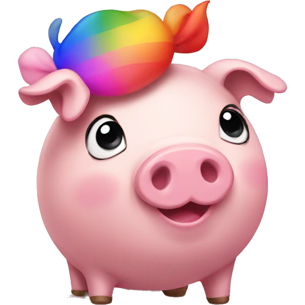 happy gay piggy :3 emoji