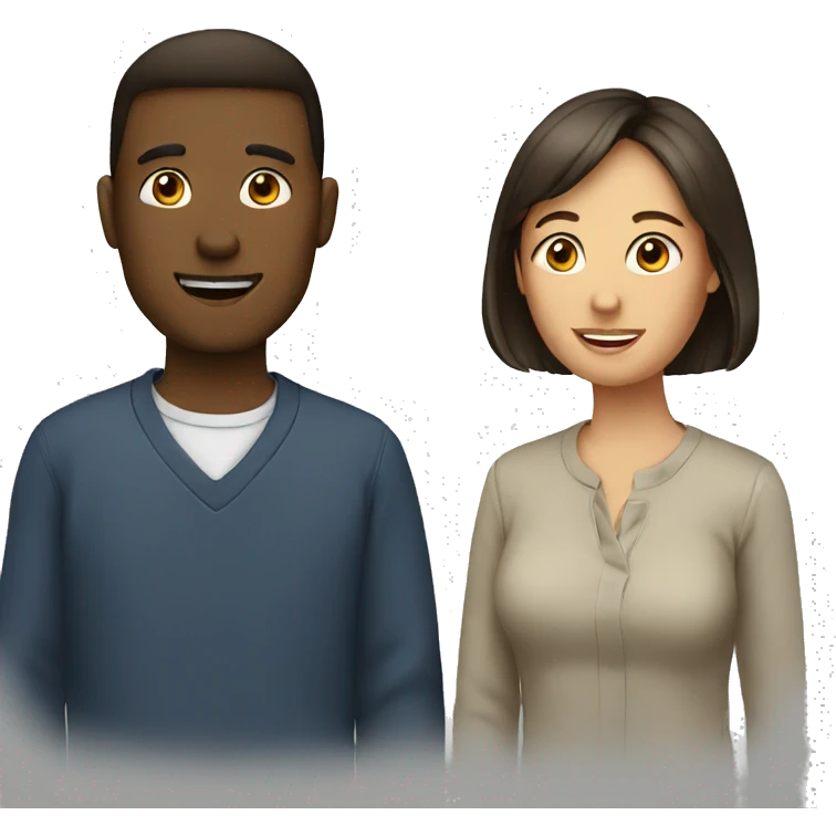 two people talk emoji
