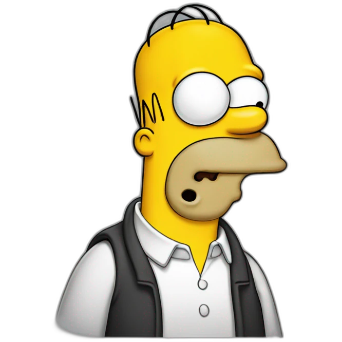 Homer Simpson drooling emoji
