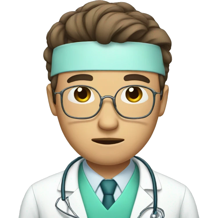sad face doctor emoji