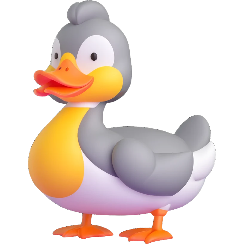 cute duck emoji