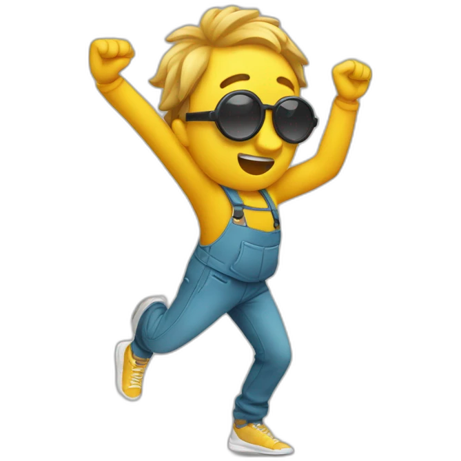 Personne qui fait un dab emoji
