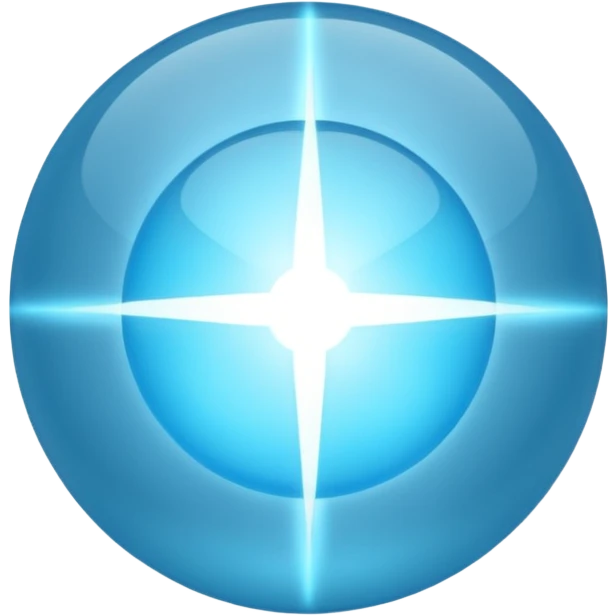 light blue energy sphere emoji