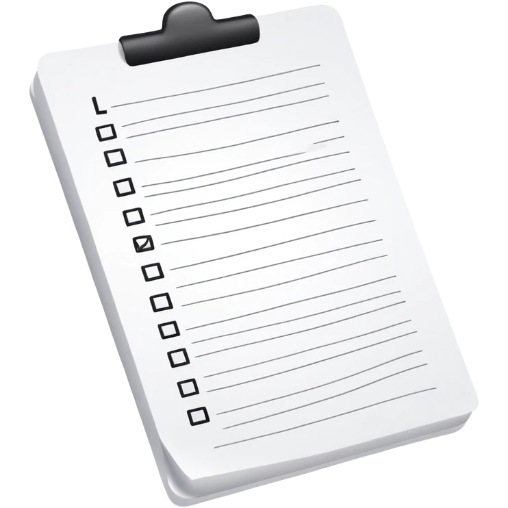 long curling to-do list paper looping up and down like a snake with tiny checkboxes fading into distance emoji