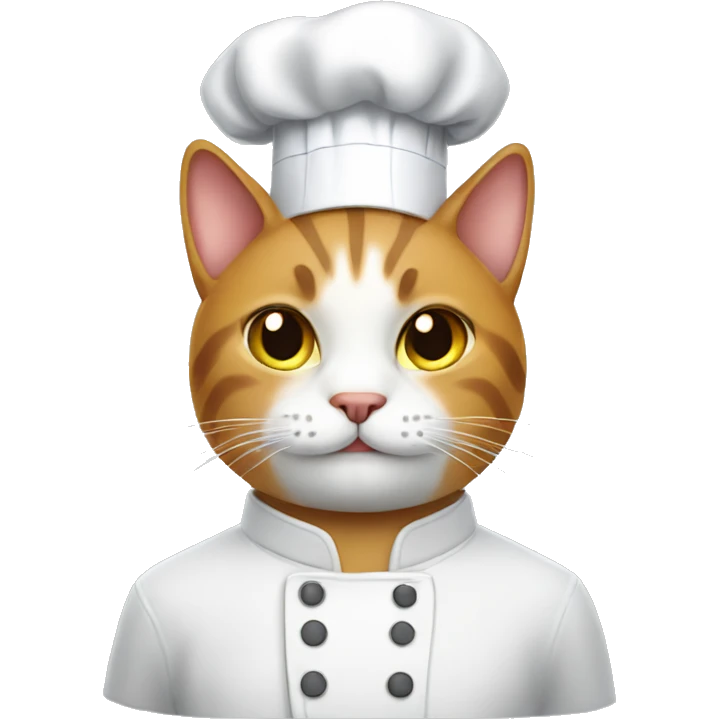 Cat with a chef hat emoji