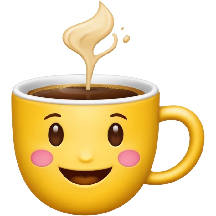 Emoji sipping coffee emoji