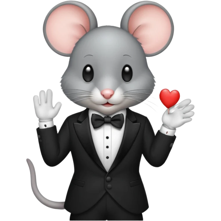mouse in Formal Attire emoji
