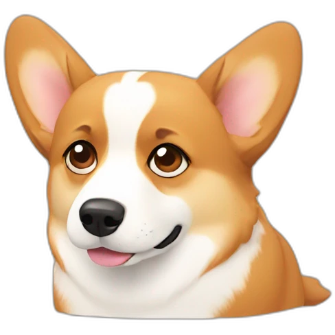 corgi is sad emoji