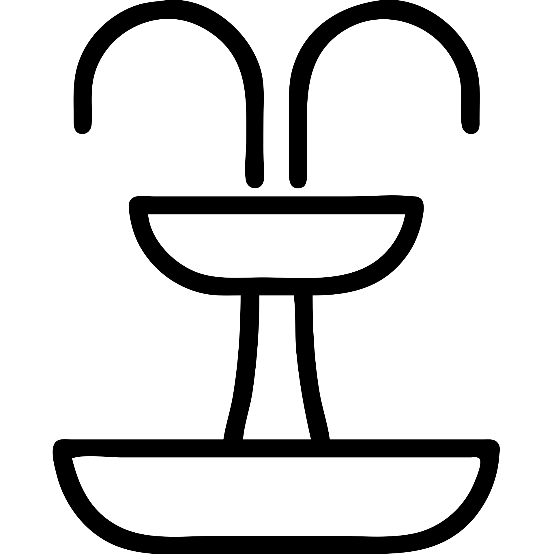 outline fountain icon, clean and modern, logo-ready emoji