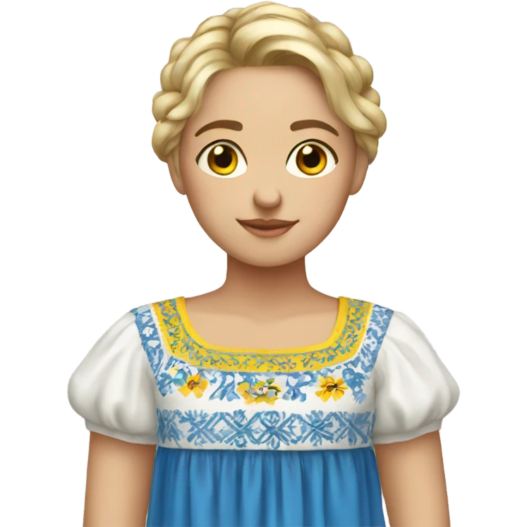 Ukrainian dress emoji