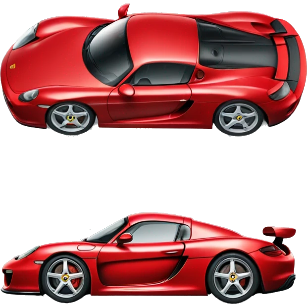 Red Porsche Carrera GT emoji