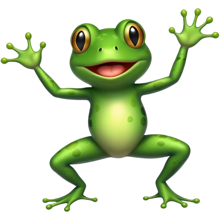 a frog dancing emoji