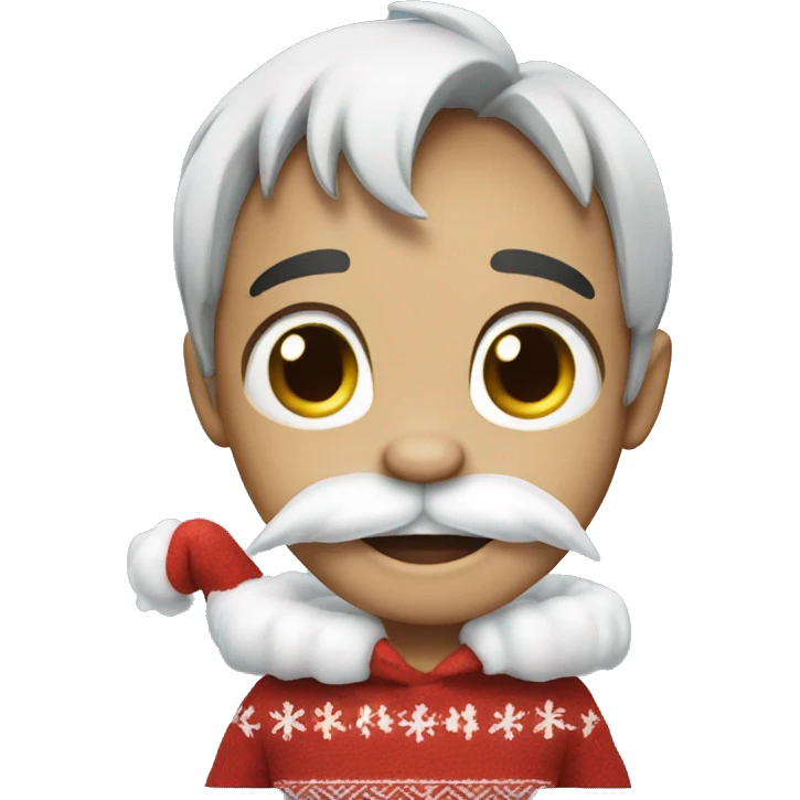 Stitch wearing santa custom  emoji