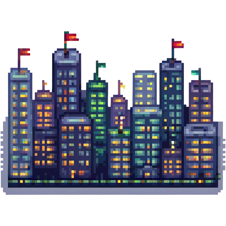 night cityscape with lights emoji
