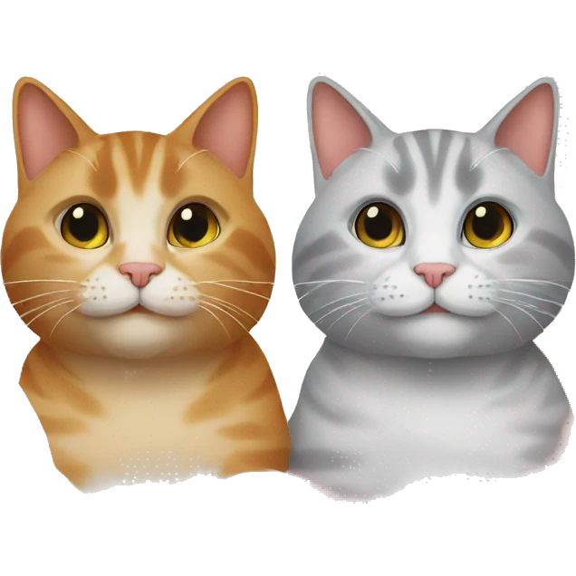 two cats on their honeymoon emoji