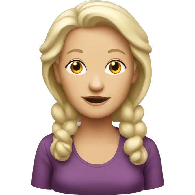 BLONDE but Old women  emoji