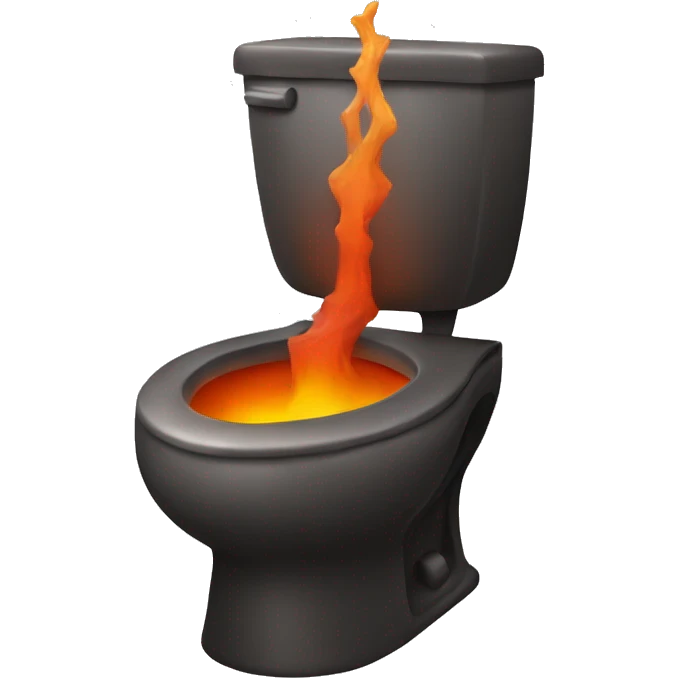 Volcano toilet emoji