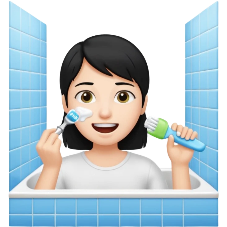 Brossé  teeth BLACK S emoji