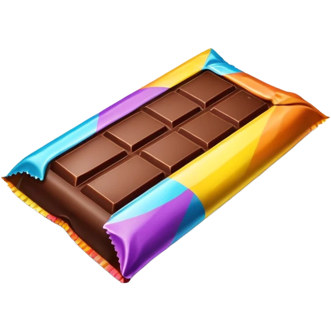 Chocolate bar multy colors emoji