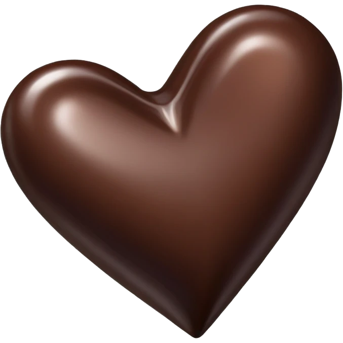 Heart with chocolate emoji
