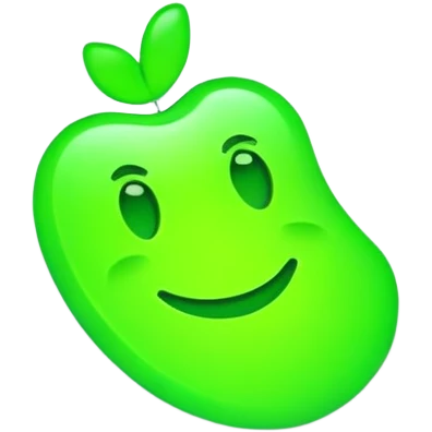 bruh written in bold with curved text and neon green emoji
