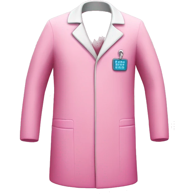Pink doctors coat  emoji