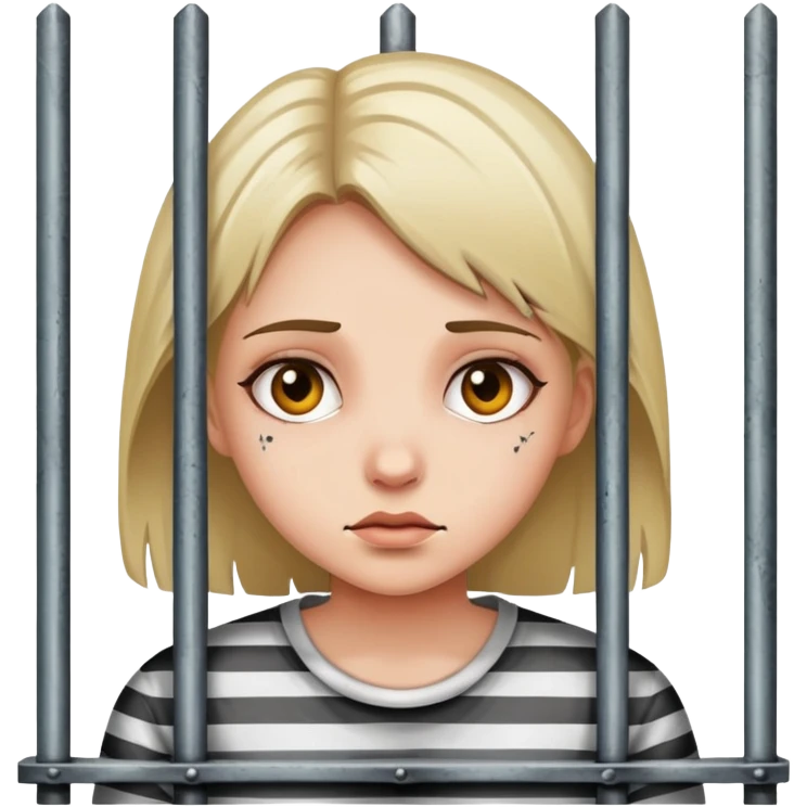 girl behind jail bars emoji