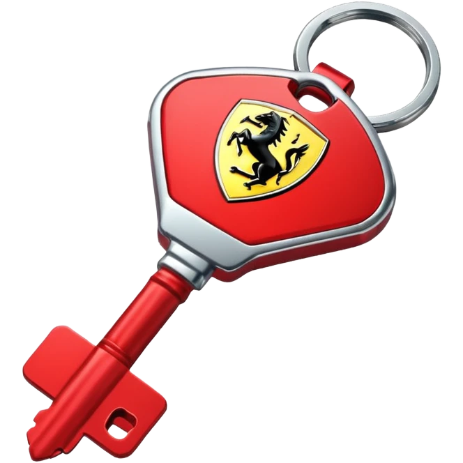 red Ferrari key emoji