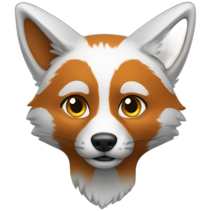 Renard argenté emoji