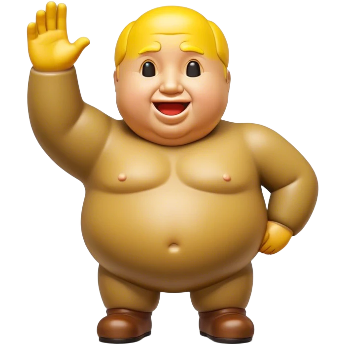 Cinematic Realistic Botero Sculpture Pop Culture Emoji, featuring an exaggerated, whimsical portrayal inspired by the famed sculptor rendered with dynamic textures and vibrant, artistic lighting. emoji