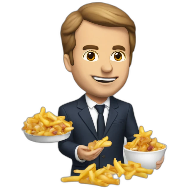 Macron qui gifle poutine emoji