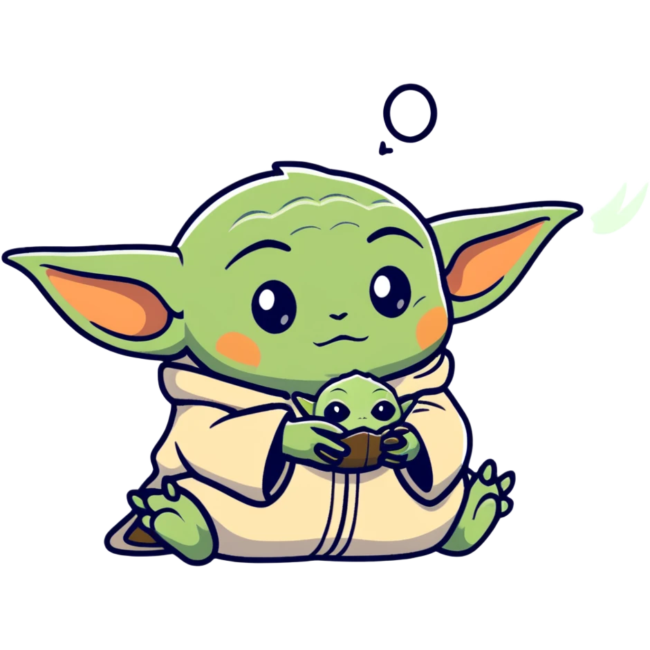 farting Baby Yoda and Kayzer dying from the smell emoji